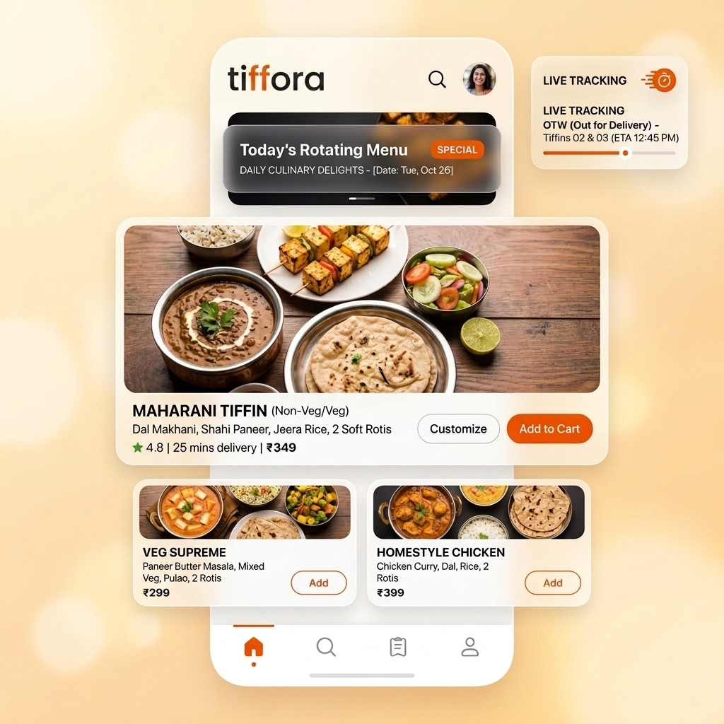 Tiffora App Mockup